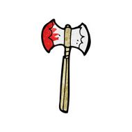 cartoon bloody axe N37