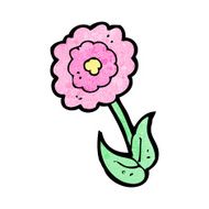 cartoon flower N639
