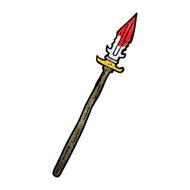 cartoon bloody spear N2