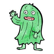 cartoon waving monster N3