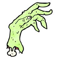 Cartoon Zombie Hand N49