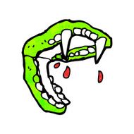 Cartoon Vampire Fangs N22