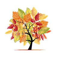 Autumn tree for your design N2