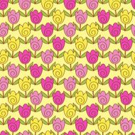 Cute tulips pattern N2