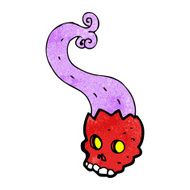 cartoon haunted skull N10