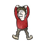 cartoon man tearing hair out N2