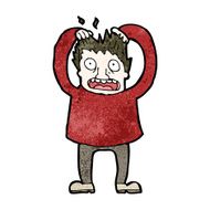 cartoon man tearing out hair N5