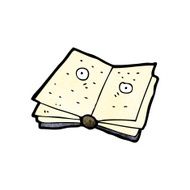 cartoon magic spell book N44