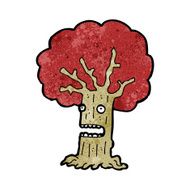 cartoon frightened tree N3