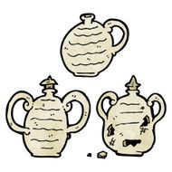 cracked old pot cartoon N4