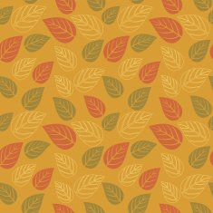 seamless pattern with leaf autumn background N10