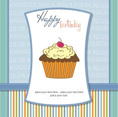Birthday cupcake N15