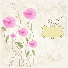 romantic flowers background N7