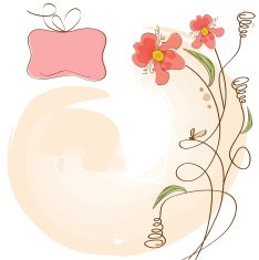romantic flowers background N11
