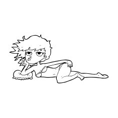 cartoon woman posing in underwear N14