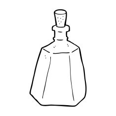 cartoon ink bottle N23