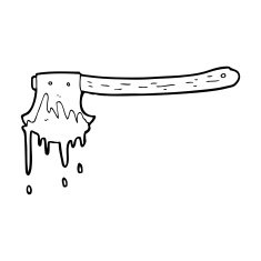 cartoon bloody axe N31