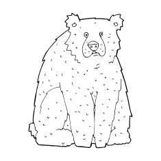 Cartoon funny bear N17