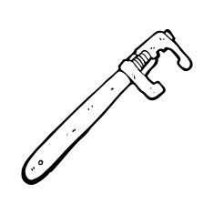 cartoon adjustable wrench N6