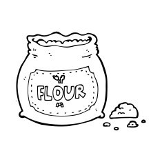 cartoon bag of flour N47