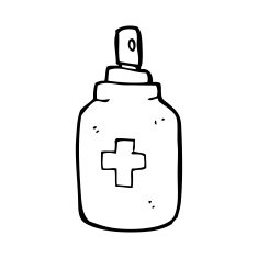 cartoon antiseptic spray N11