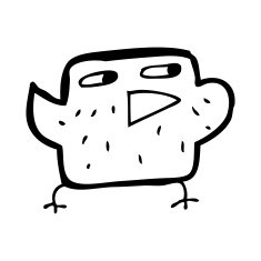 Cartoon Bird N516