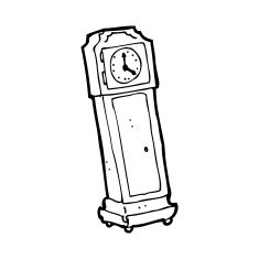 Cartoon Grandfather Clock N21