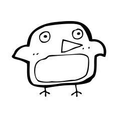 Cartoon Bird N517