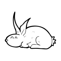 Cartoon Rabbit N196