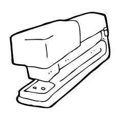 cartoon office stapler N12