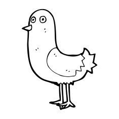 Cartoon Bird N520