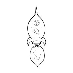 Cartoon Spaceship N67