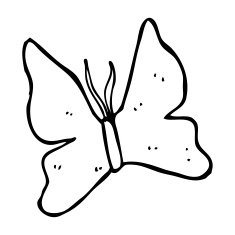 cartoon butterfly symbol N30