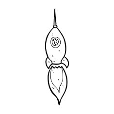 Cartoon Spaceship N69
