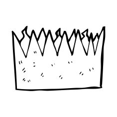 cartoon paper crown N32