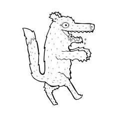 cartoon big bad wolf N9