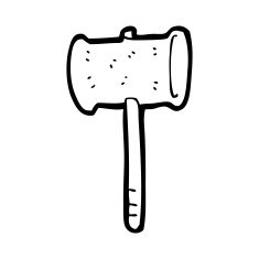 Cartoon Gavel N21