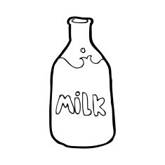 cartoon bottle of milk N7