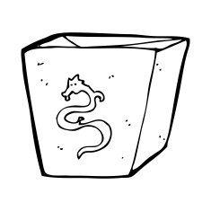 cartoon noodle box N48