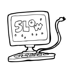 cartoon slow computer N11
