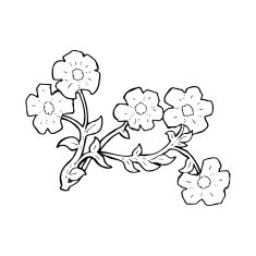 Cartoon Flowers N110