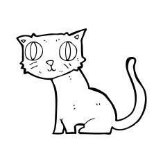 Cartoon Cat N354