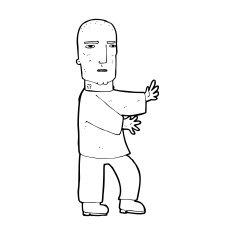 cartoon tough man N25