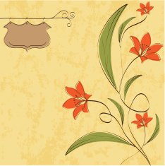 romantic flowers background N23