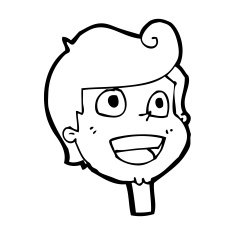 Cartoon Happy Face N70