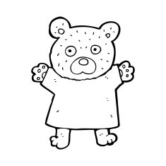 cartoon cute teddy bear N69