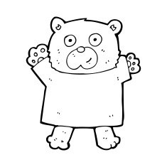 cartoon cute teddy bear N70