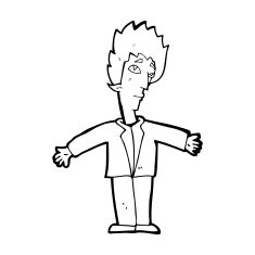 cartoon vampire man N154