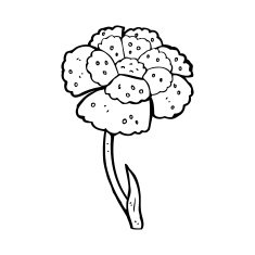 cartoon flower N587