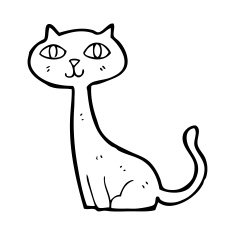 Cartoon Cat N356